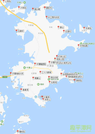 平潭島景點地圖