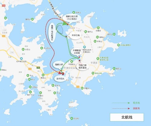 平潭游輪航線圖