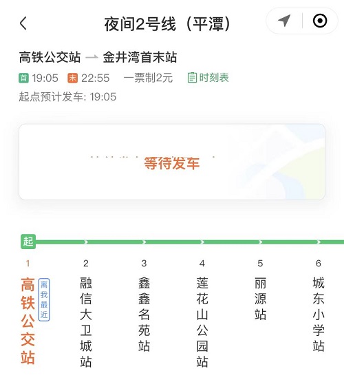 平潭夜間2號(hào)線